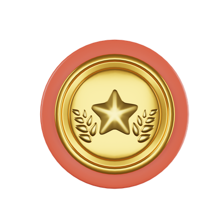 Distintivo de estrela  3D Icon