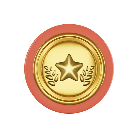 Distintivo de estrela  3D Icon