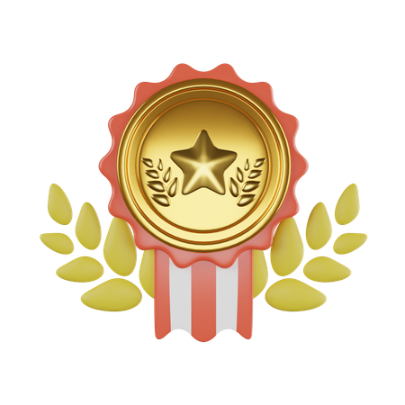 Distintivo de estrela  3D Icon