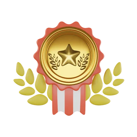 Distintivo de estrela  3D Icon