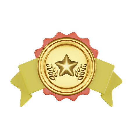 Distintivo de estrela  3D Icon