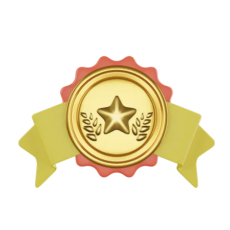 Distintivo de estrela  3D Icon