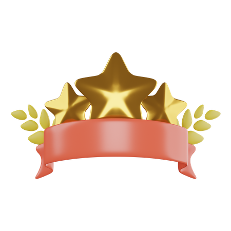 Distintivo de estrela  3D Icon