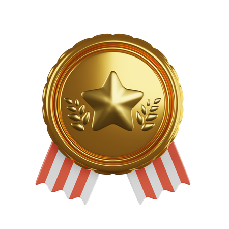 Distintivo de estrela  3D Icon