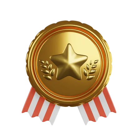 Distintivo de estrela  3D Icon