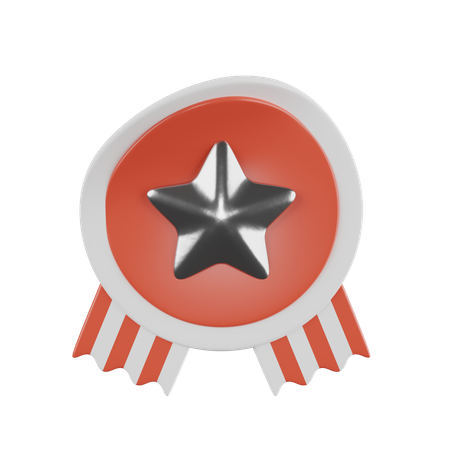 Distintivo de estrela  3D Icon