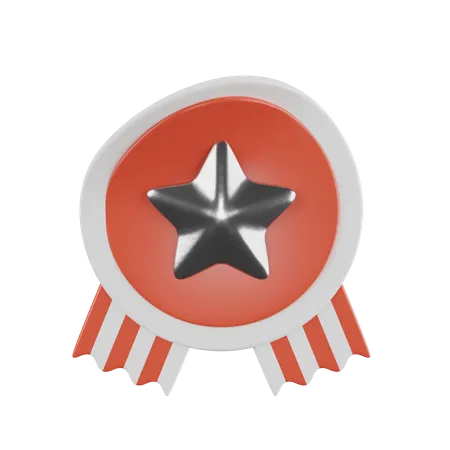 Distintivo de estrela  3D Icon