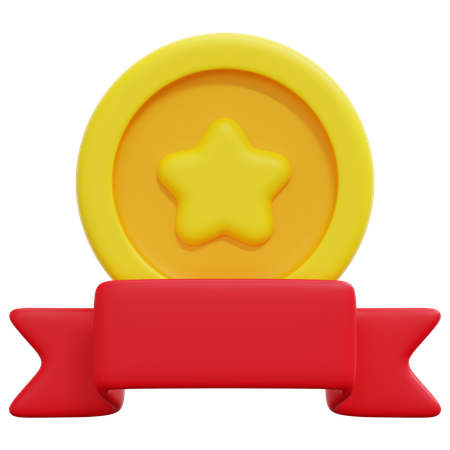 Distintivo de estrela  3D Icon