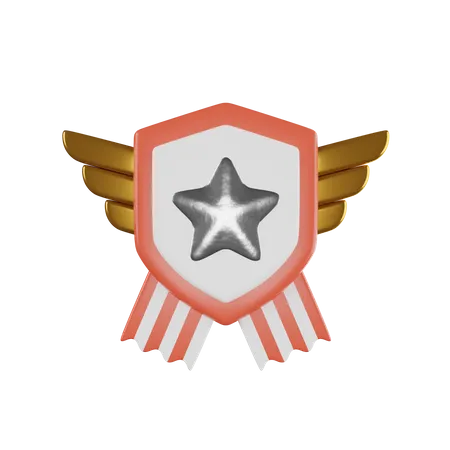 Distintivo de estrela  3D Icon