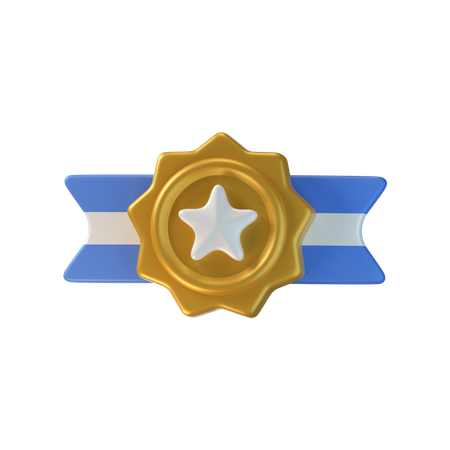 Distintivo de estrela  3D Icon