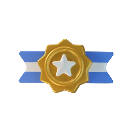 Distintivo de estrela  3D Icon