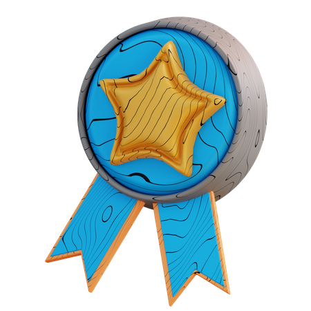 Distintivo de estrela  3D Icon