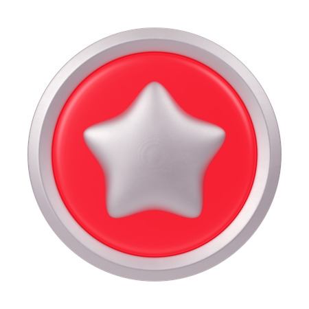 Distintivo de estrela  3D Icon