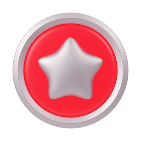 Distintivo de estrela  3D Icon