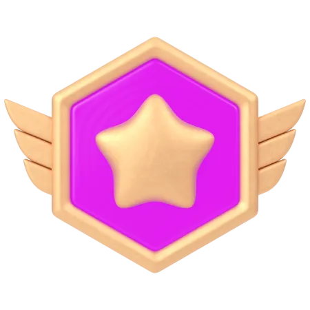 Distintivo de estrela  3D Icon