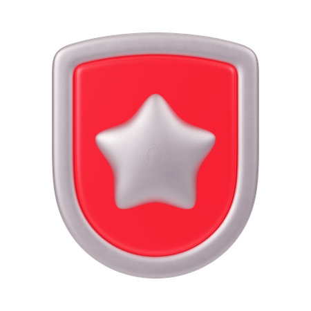 Distintivo de estrela  3D Icon