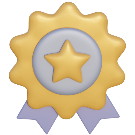 Distintivo de estrela  3D Icon