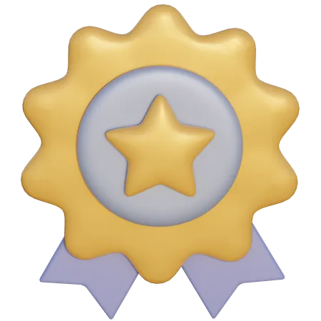 Distintivo de estrela  3D Icon