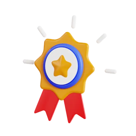 Distintivo de estrela  3D Icon