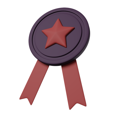 Distintivo de estrela  3D Icon