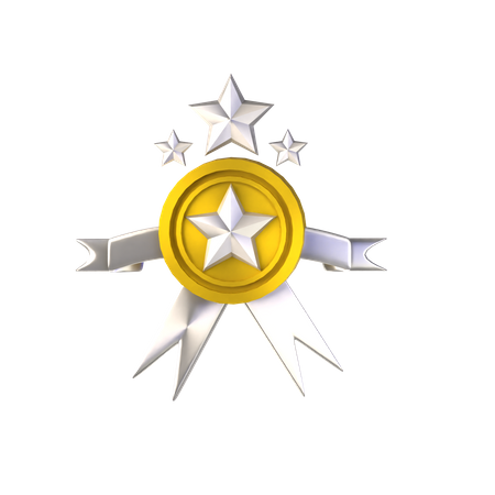 Distintivo de estrela  3D Icon