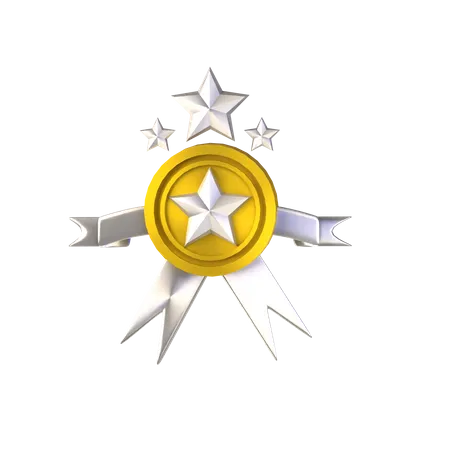 Distintivo de estrela  3D Icon