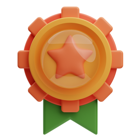 Distintivo de estrela  3D Icon