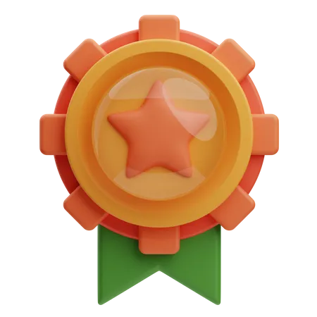 Distintivo de estrela  3D Icon