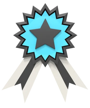 Medalha De Premio De Estrelas 3D Icon