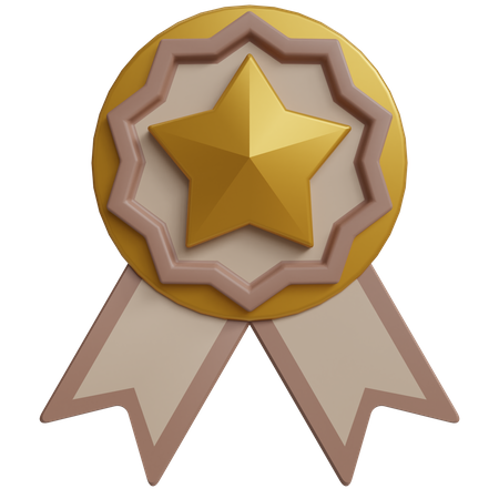 Distintivo de estrela  3D Icon