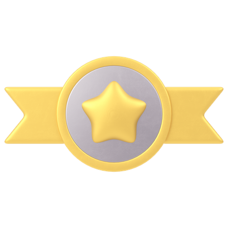 Distintivo de estrela  3D Icon