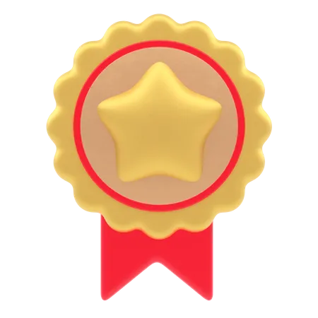 Distintivo de estrela  3D Icon