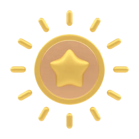 Distintivo de estrela  3D Icon