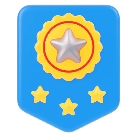 Distintivo de estrela  3D Icon