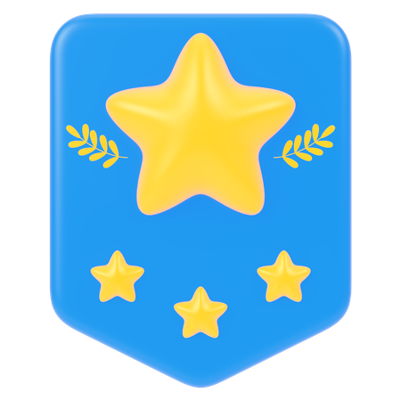 Distintivo de estrela  3D Icon