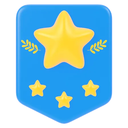 Distintivo de estrela  3D Icon