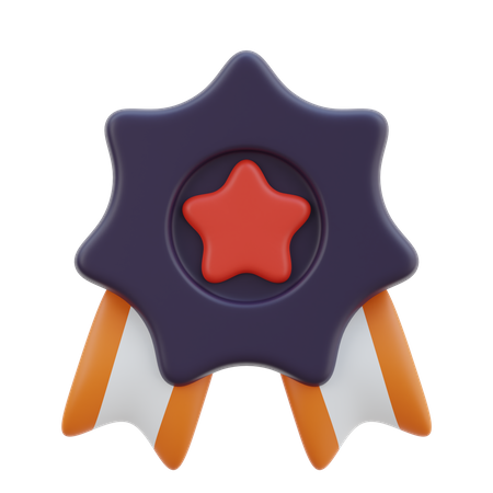 Distintivo de estrela  3D Icon