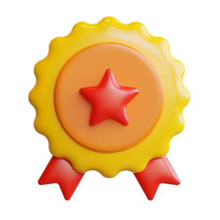 Distintivo de estrela  3D Icon