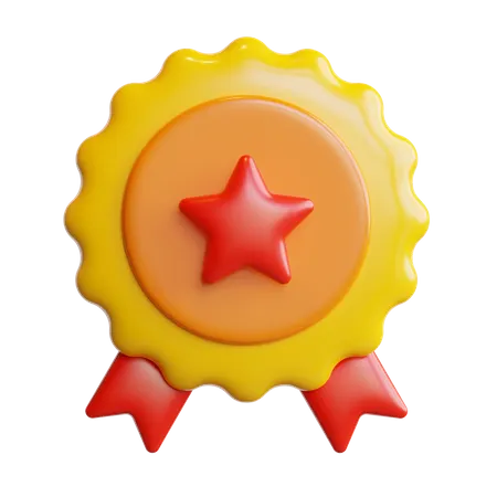 Distintivo de estrela  3D Icon