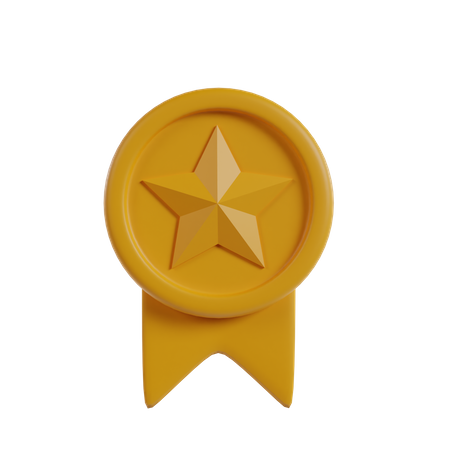 Distintivo de estrela  3D Icon