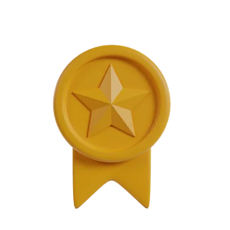 Distintivo de estrela  3D Icon