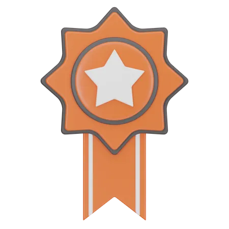 Distintivo de estrela  3D Icon