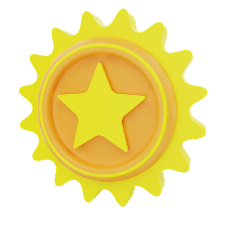 Distintivo de estrela  3D Icon