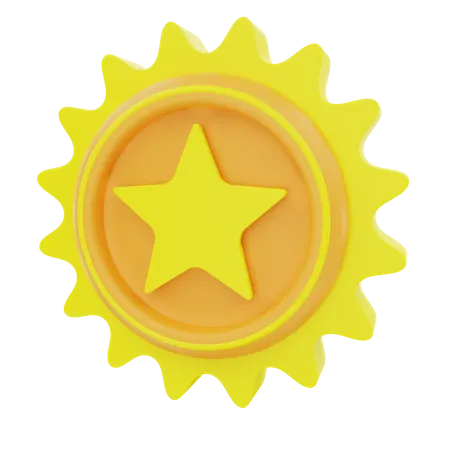 Distintivo de estrela  3D Icon