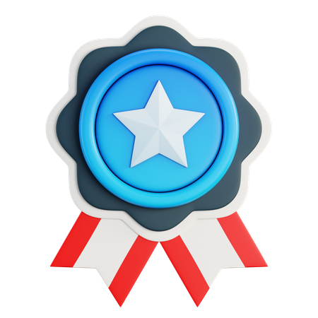 Distintivo de estrela  3D Icon