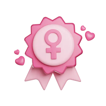 Distintivo feminino  3D Icon