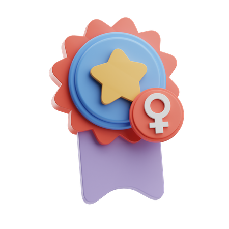 Distintivo feminino  3D Icon