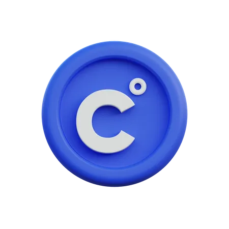 Emblema de grado celcius  3D Icon