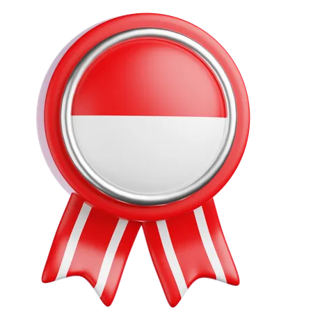 Distintivo indonésio  3D Icon