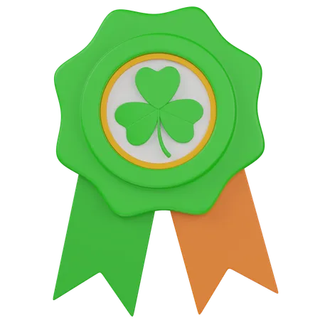 Distintivo irlandês  3D Icon